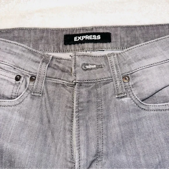 Men’s Express gray denim jeans